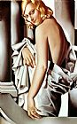 Tamara De Lempicka Famous Paintings - Portrait of Marjorie Ferry